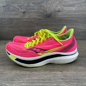 Saucony Endorphin Pro Womens Running Shoes Pink Neon Yellow S10598-65 Size 8.5
